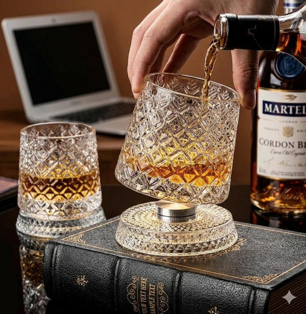 Verres à Whisky Rotatifs 360°